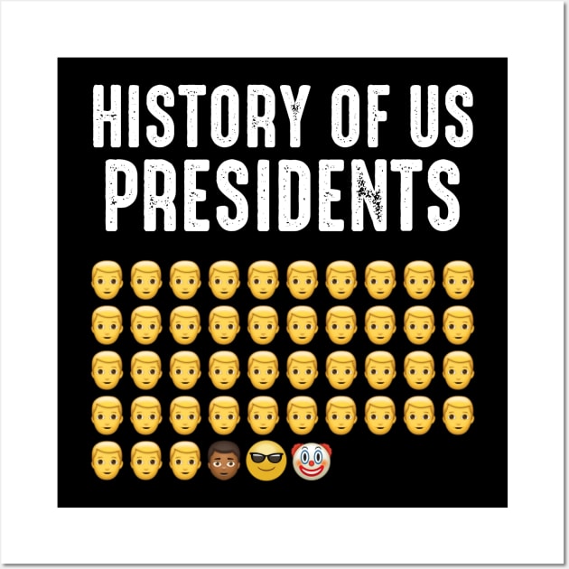 History of US Presidents - Anti Biden Democrat Liberal Wall Art by LMW Art